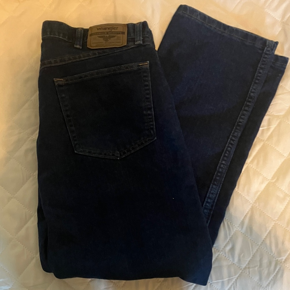 Wrangler Men's Deep Indigo Regular Fit Jeans
